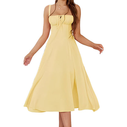 🔥2026 Hot sale 30% OFF🔥Women's Elegant Lace-Up Dress with Side Slit