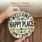 🔥 Hot sale 40% OFF🔥Vintage "Happy Place" Metal Sign