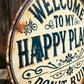 🔥 Hot sale 40% OFF🔥Vintage "Happy Place" Metal Sign