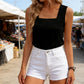 🔥 Hot sale 40% OFF🔥Women's Square Neck Pleated Tank Top