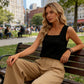 🔥 Hot sale 40% OFF🔥Women's Square Neck Pleated Tank Top