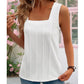 🔥 Hot sale 40% OFF🔥Women's Square Neck Pleated Tank Top