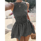 🔥 Hot sale 30% OFF🔥Sleeveless Gingham Smocked Mini Dress