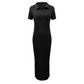 🔥40% OFF for a limited time🔥Women's Collared V-Neck Bodycon Midi Dress