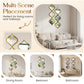 🔥40% OFF for a limited time🔥12PCS 3D Acrylic Mirror Rhombus Wall Stickers