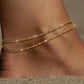 🔥 Hot sale 50% OFF🔥Dainty Layered Waterproof Anklet