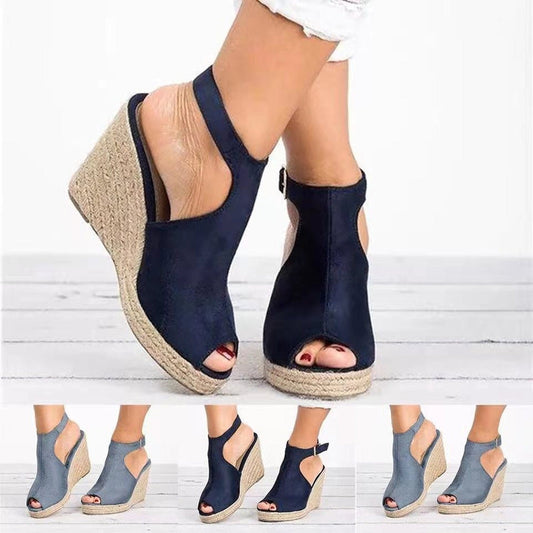 🔥2026 Hot sale 40% OFF🔥Women's Ankle Strap Wedge Platform Sandals