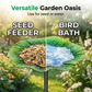 🔥40% OFF for a limited time🔥Vibrant Garden Flower Stake Bird Feeder
