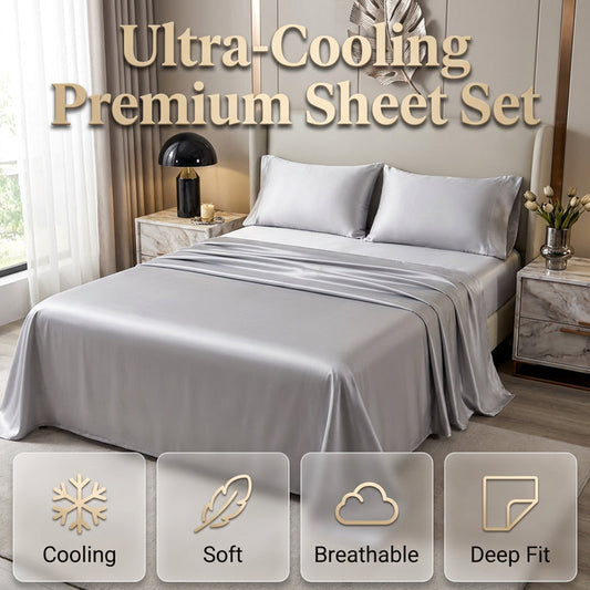 🔥 Hot sale 30% OFF🔥Premium Cooling Fitted Sheet Set