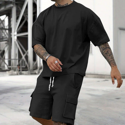 🔥50% OFF for a limited time🔥Men's Casual Short Sleeve T-Shirt Shorts Set