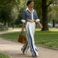 🔥40% OFF for a limited time🔥Women's Striped Shirt & Wide-Leg Pants 2-Piece Set