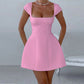 🔥 Hot sale 30% OFF🔥Elegant Square Neck Flare Mini Dress