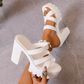 🔥40% OFF for a limited time🔥Women's Chunky Heel Platform Slide Sandals