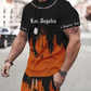 🔥50% OFF for a limited time🔥Men's Graphic Print T-Shirt and Shorts Set