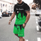 🔥50% OFF for a limited time🔥Men's Graphic Print T-Shirt and Shorts Set