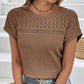 🔥2026 Hot sale 30% OFF🔥Knitted Mesh Short Sleeve Top