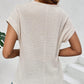 🔥2026 Hot sale 30% OFF🔥Knitted Mesh Short Sleeve Top
