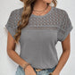 🔥2026 Hot sale 30% OFF🔥Knitted Mesh Short Sleeve Top