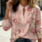 🔥2026 Hot sale 30% OFF🔥Women's Floral Print V-Neck Blouse