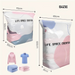 📢📢50% OFF !! ⏰💞50K+ SOLD!🧳💨 No‑Pump Vacuum Storage Bags – Press & seal, no pump needed. Saves 80% space, keeps clothes dry & dust‑free. Perfect for bulky bedding & off‑season gear. 🛏️🗄️
