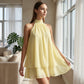 🔥2026 Hot sale 30% OFF🔥Women's Flowy Halter Drop-Waist Mini Dress