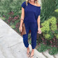 🔥2026 Hot sale 30% OFF🔥Women's Off Shoulder Elastic Waist Stretchy Jumpsuit