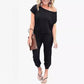 🔥2026 Hot sale 30% OFF🔥Women's Off Shoulder Elastic Waist Stretchy Jumpsuit