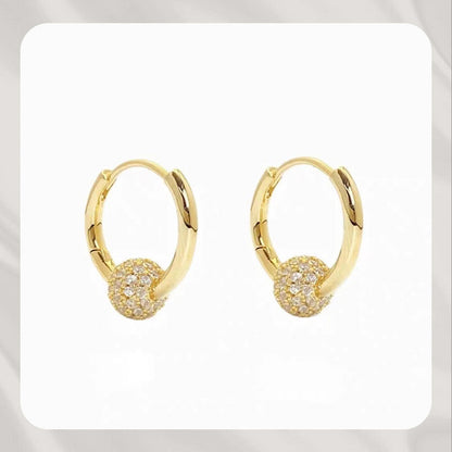 🔥2026 Hot sale 50% OFF🔥Gold Circle Earrings with Small Ball