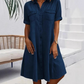 🔥2026 Hot sale 30% OFF🔥Women's Casual Denim Shirt Dress