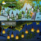 🔥 Hot sale 30% OFF🔥New IP65 Solar LED String Lights, flame-style, waterproof, for outdoor use, with sensor, for gardens, courtyards and camping, 360° beam angle