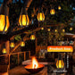 🔥 Hot sale 30% OFF🔥New IP65 Solar LED String Lights, flame-style, waterproof, for outdoor use, with sensor, for gardens, courtyards and camping, 360° beam angle