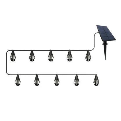 🔥 Hot sale 30% OFF🔥New IP65 Solar LED String Lights, flame-style, waterproof, for outdoor use, with sensor, for gardens, courtyards and camping, 360° beam angle