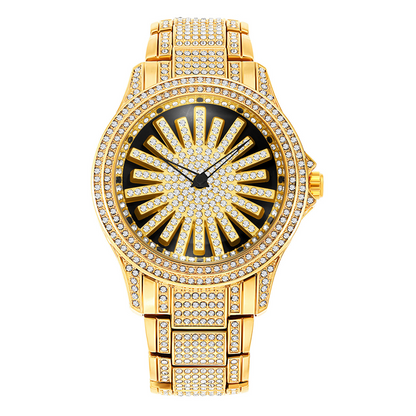 🔥50% OFF for a limited time🔥Men's Iced-Out Rotating Dial Watch
