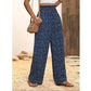 🔥50% OFF for a limited time！！！🔥Women's Smocked High Waist Wide Leg Pants