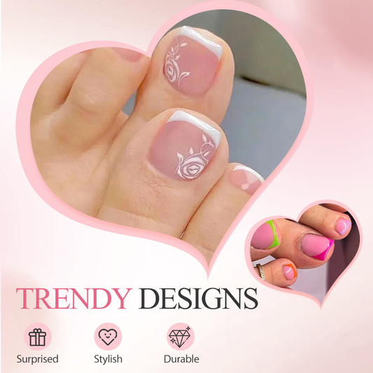 🔥50% OFF for a limited time!🔥Press On Toe Nails for Women