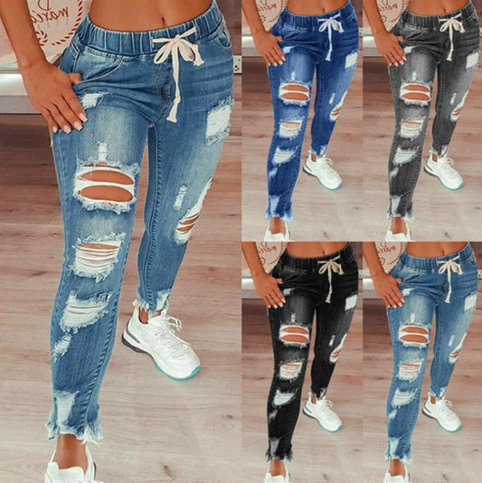 🔥 Hot sale 50% OFF🔥Women's Skinny Stretch Ripped Jeans