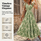 🔥2026 Hot sale 39% OFF🔥Women's V-Neck Floral Print Smocked Maxi Dress