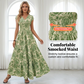🔥2026 Hot sale 39% OFF🔥Women's V-Neck Floral Print Smocked Maxi Dress