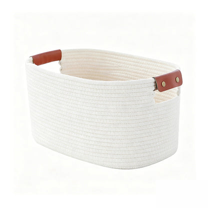 🔥 Hot sale 30% OFF🔥Woven Cotton Rope Storage Basket with Handles
