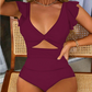 🔥2026 Hot sale 30% OFF🔥Sexy Ruffled V-Neck One-Piece Swimsuit