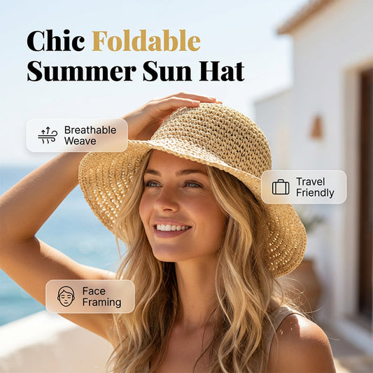 🔥40% OFF for a limited time🔥Women's Handwoven Wide-Brim Straw Hat