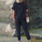 Women's Casual Top & Drawstring Pants 2-Piece Set