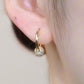 🔥 Hot sale 35% OFF🔥Gold Circle Earrings with Small Ball