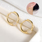 🔥 Hot sale 35% OFF🔥Gold Circle Earrings with Small Ball