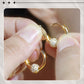 🔥 Hot sale 35% OFF🔥Gold Circle Earrings with Small Ball