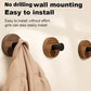 🔥 Hot sale 30%-50% OFF&Buy more save more🔥Waterproof Wooden Coat Hook - No Drilling