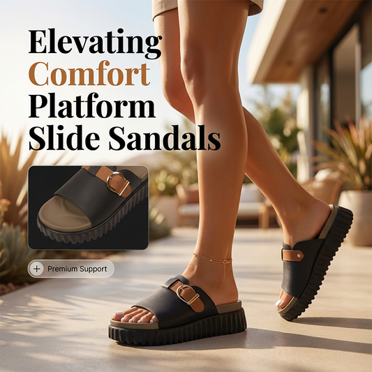 🔥 Hot sale 30% OFF🔥Women's Comfortable Platform Slide Sandals