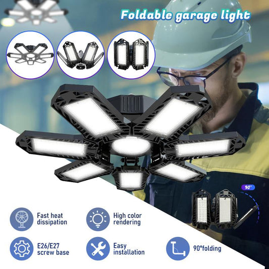 🔥Hot sale 31% OFF🔥Bright LED Garage Light with Deformable Panels