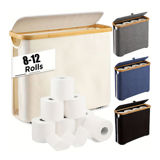 🔥Hot sale 30% OFF🔥Foldable Toilet Paper Storage Holder with Lid