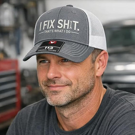 🔥 Hot sale 36% OFF🔥"I Fix Shit" Embroidered Trucker Hat